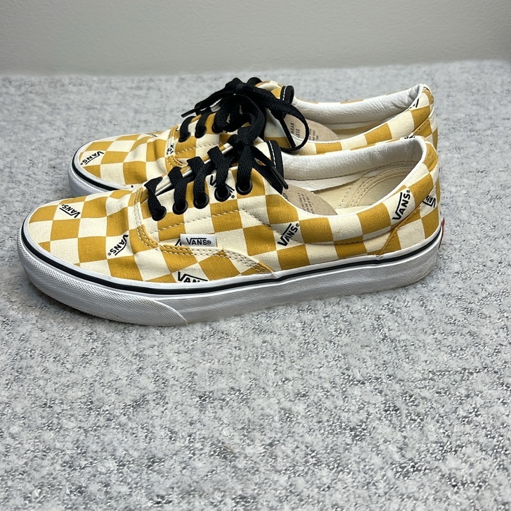 Mens Vans Era Big Check Yolk Yellow - EUC! Unisex - Crosslisted - Picture 9 of 16